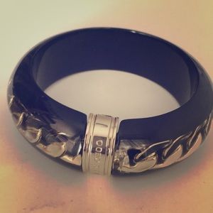Jimmy Choo Lucite Chain Bangle